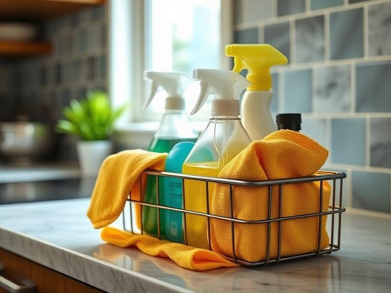 Professional cleaning products and microfibre cloths